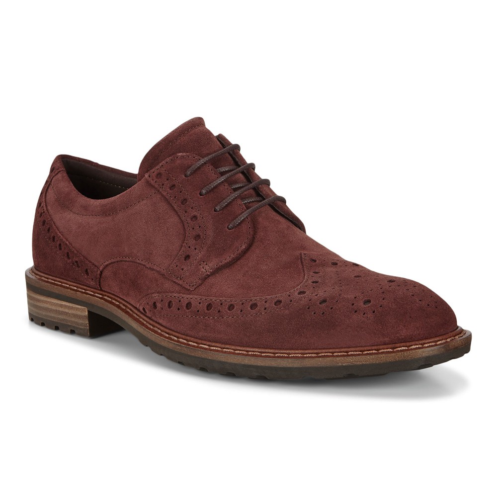 Zapatos De Vestir Hombre - ECCO Vitrus I Wing Tip Tie - Marrom - ONG130729